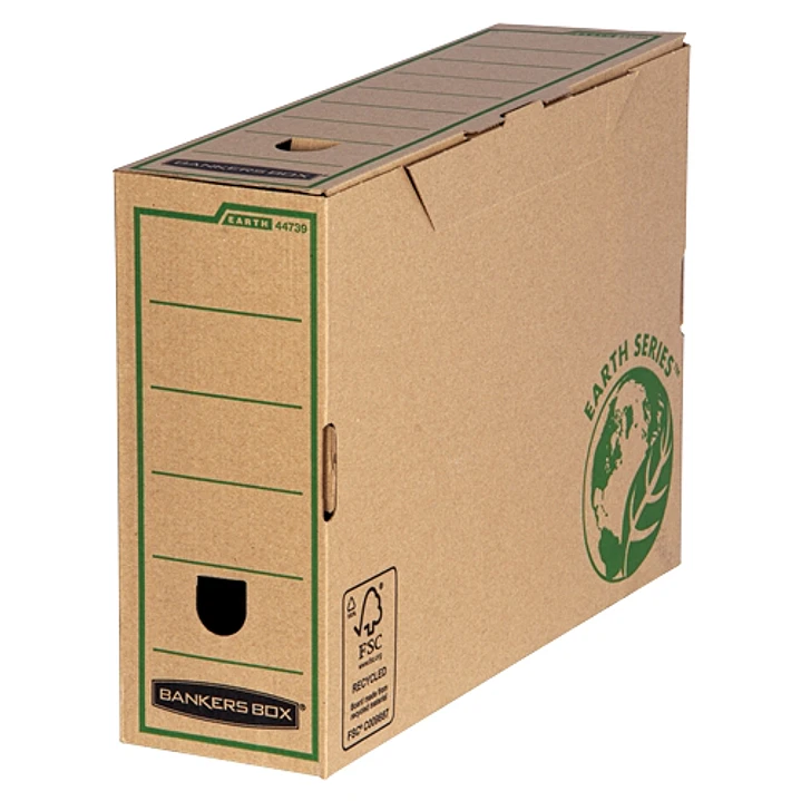 Bankers Box Caja de Archivo Tamaño A4 - Fabricada en Carton Reciclado - Certificacion FSC - Compatible con Contenedores Earth Series 1