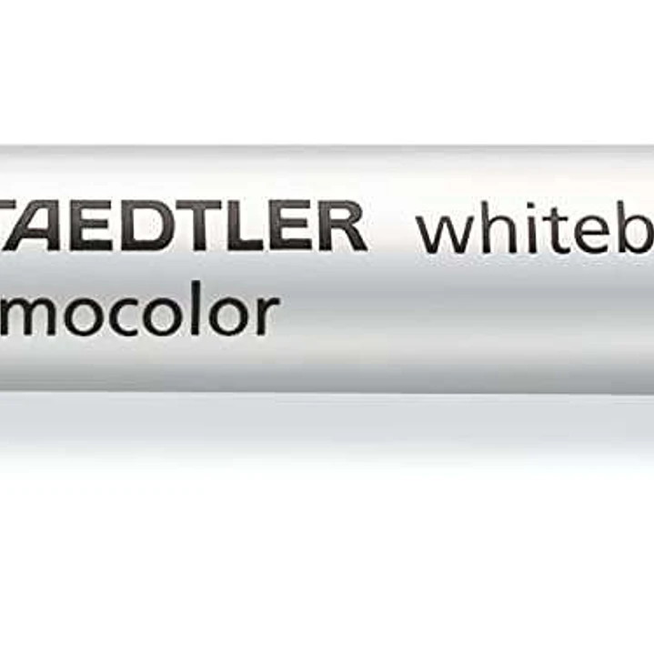 Staedtler Lumocolor 351 Rotulador para Pizarra - Punta Redonda - Trazo 2mm - Capuchon con Clip - Color Negro 1