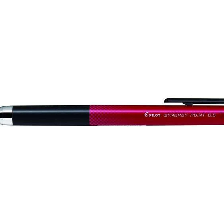 Pilot Boligrafo de Gel Synergy Point Retractil - Recargable - Punta Fina 0.5mm - Trazo 0.25mm - Color Rojo 1