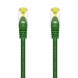 Aisens Cable de Red Latiguillo RJ45 LSZH Cat.7 600 MHz S/FTP PIMF AWG26 - 1.0M - Color Verde