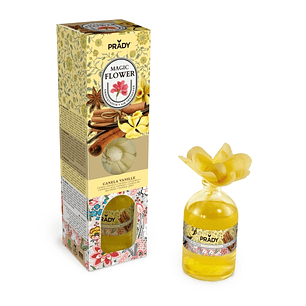 Prady Ambientador Magic Flower Canela Vanille - Frasco de Cristal 100ml