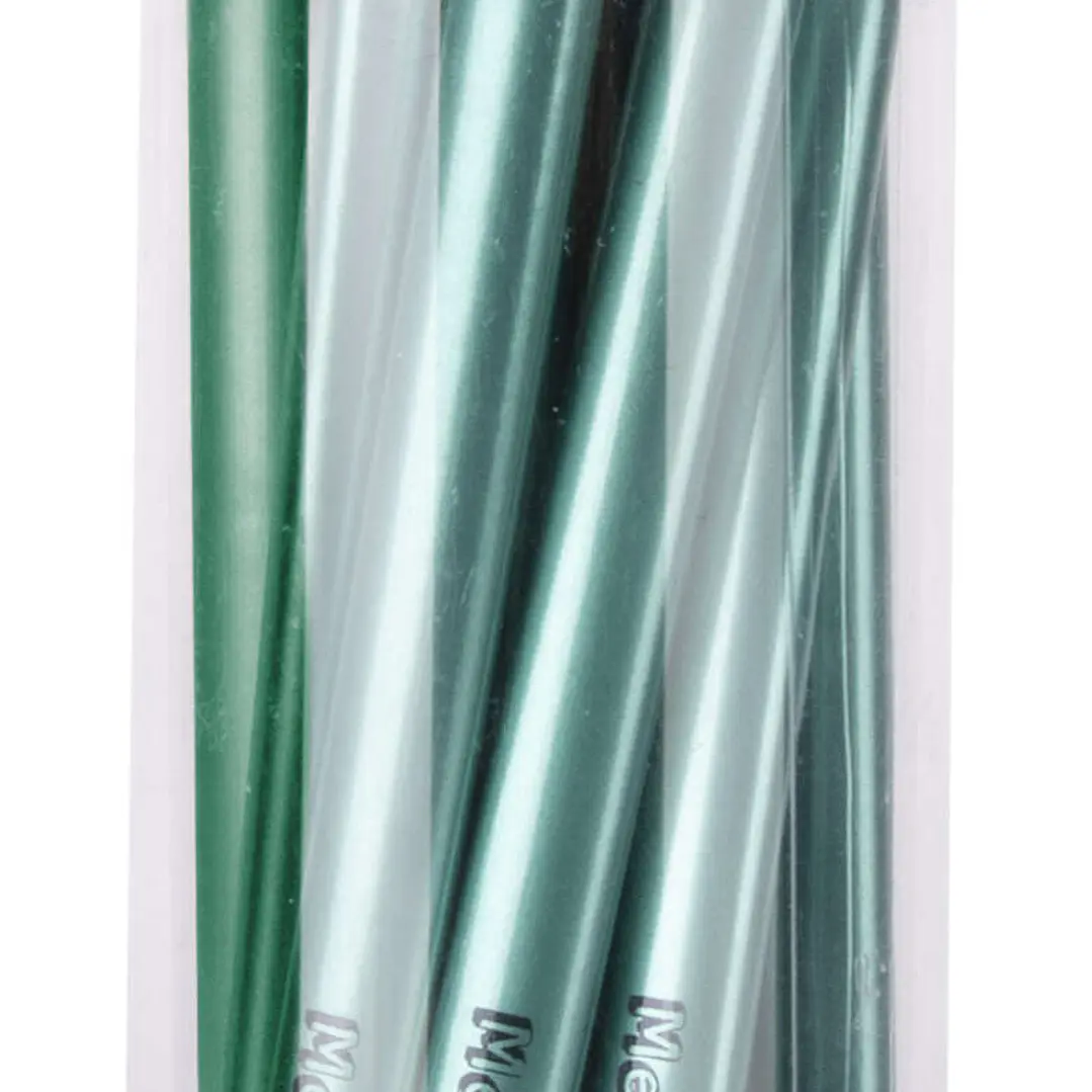 Apli Jumbo Metallic Lapiz Triangular de Color - 5mm de Grosor - Ideal para Mejor Sujecion - Mayor Cobertura en un Solo Trazo - Color Verde Metalizado 1