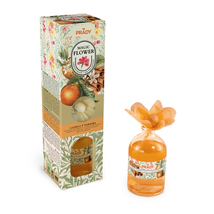 Prady Ambientador Magic Flower Canela y Naranja - Frasco de Cristal 100ml