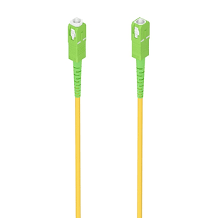 Aisens Cable Fibra Optica Latiguillo G657A2 3.0 9/125 SMF Simplex CPR Dca LSZH - SC/APC-SC/APC - 3M - Color Amarillo