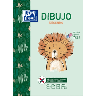 Oxford Dibujo Infantil/Ocio - Bloc Encolado A4 - Tapa Blanda/Contratapa Rigida - 20 Hojas 90gr
