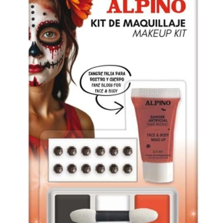 Alpino Set de Maquillaje Catrina - Se Lava con Agua y Jabon - Testado Dermatologicamente - Colores Surtidos 1