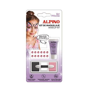 Alpino Set de Maquillaje Princess - Se Lava con Agua y Jabon - Testado Dermatologicamente - Colores Surtidos