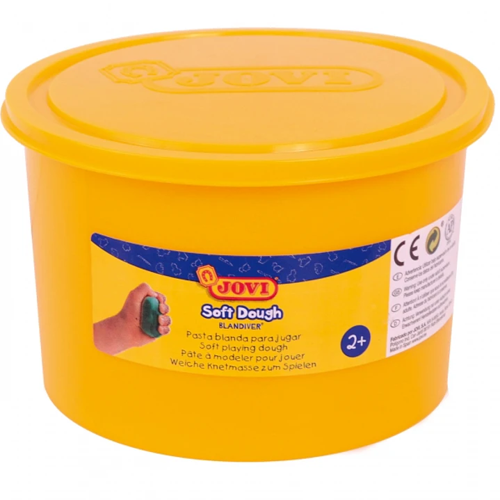 Jovi Soft Dough Blandiver Bote de Pasta de Modelaje 460gr - Blanda y Flexible - Facil de Amasar y Moldear - Ideal para Iniciacion al Modelaje - Color  1