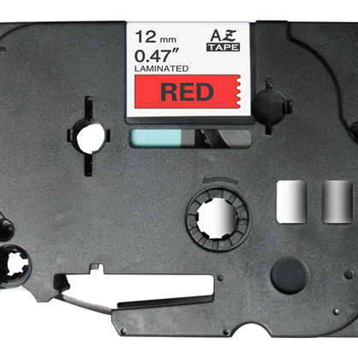 Brother TZe431 Cinta Laminada Generica de Etiquetas - Texto negro sobre fondo rojo - Ancho 12mm x 8 metros 1