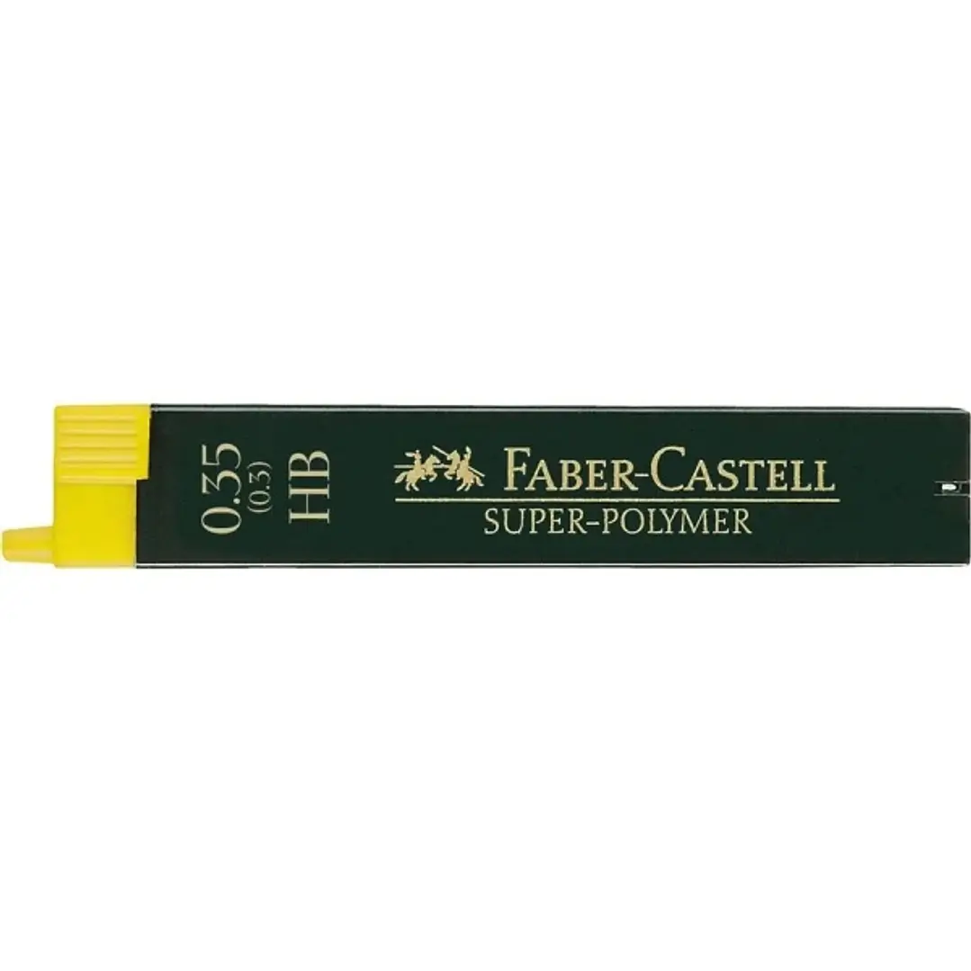 Faber-Castell 9063 Pack de 12 Minas Super-Polymer para Portaminas 0.3 HB - Resistentes y Suaves 1