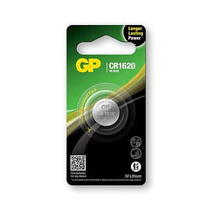 GP Lithium CR1620 Pack de 1 Pila 3V
