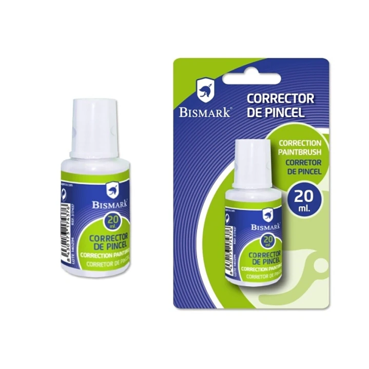 Bismark Liquido Corrector 20ml - Secado Rapido - Aplicador de Pincel 1