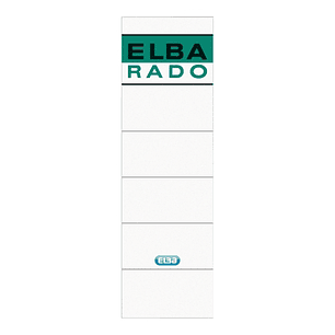 Elba Etiquetas Adhesivas L80mm - Facil de Pegar - Tamaño L80mm - Ideal para Organizar y Etiquetar - Color Blanco