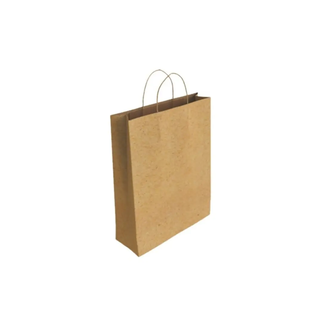 Bismark Bolsa de Papel Kraft - Medidas 32x10x24cm - Color Marron 1