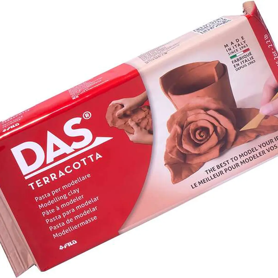 Das Pasta para Modelar - 1kg - Facil de Trabajar - Seca al Aire - Color Terracota 1