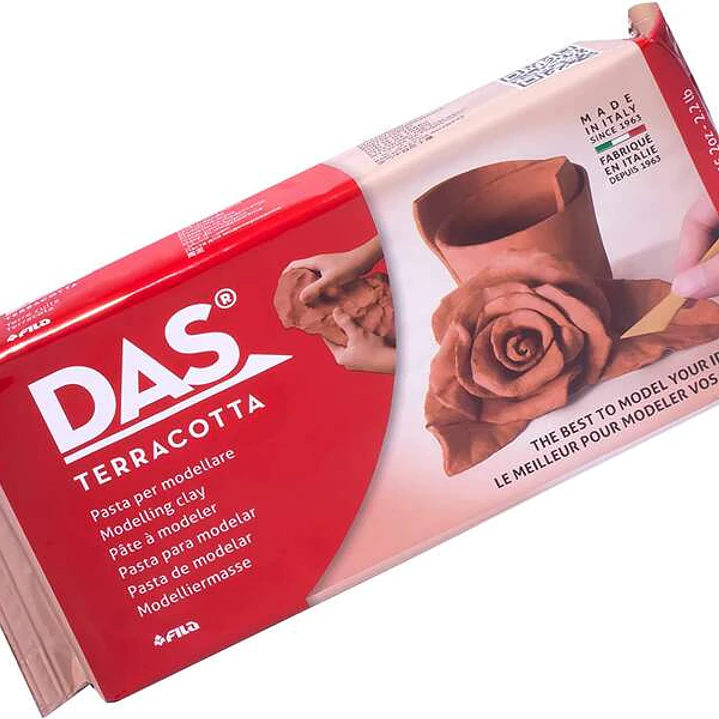 Das Pasta para Modelar - 1kg - Facil de Trabajar - Seca al Aire - Color Terracota 1