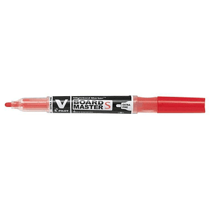 Pilot V-Board Master S Begreen Rotulador para Pizarra Blanca - Punta Redonda 3.5mm - Trazo 1.3mm - 80% Plastico Reciclado - Recargable - Color Rojo