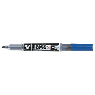 Pilot V-Board Master S Begreen Rotulador para Pizarra Blanca - Punta Redonda 3.5mm - Trazo 1.3mm - 80% Plastico Reciclado - Recargable - Color Azul