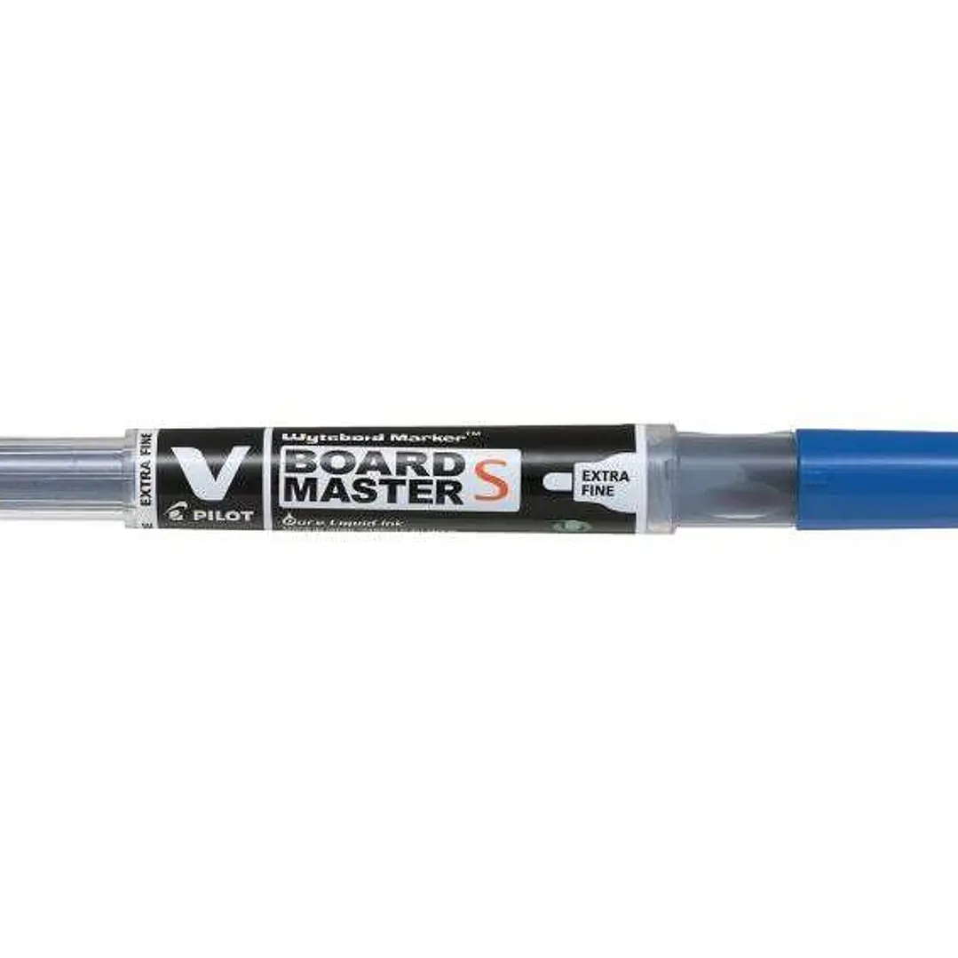 Pilot V-Board Master S Begreen Rotulador para Pizarra Blanca - Punta Redonda 3.5mm - Trazo 1.3mm - 80% Plastico Reciclado - Recargable - Color Azul 1
