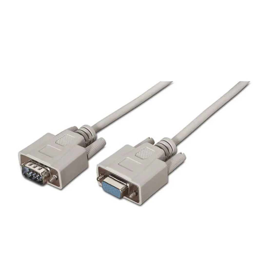 Aisens Cable Serie RS232 - DB9/M-DB9/H - 1.8m - Color Beige 1