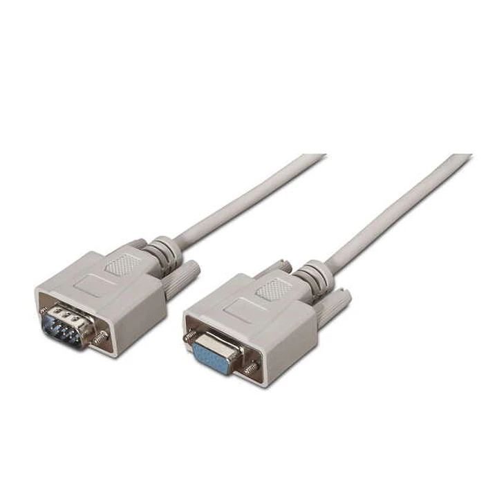 Aisens Cable Serie RS232 - DB9/M-DB9/H - 1.8m - Color Beige 1