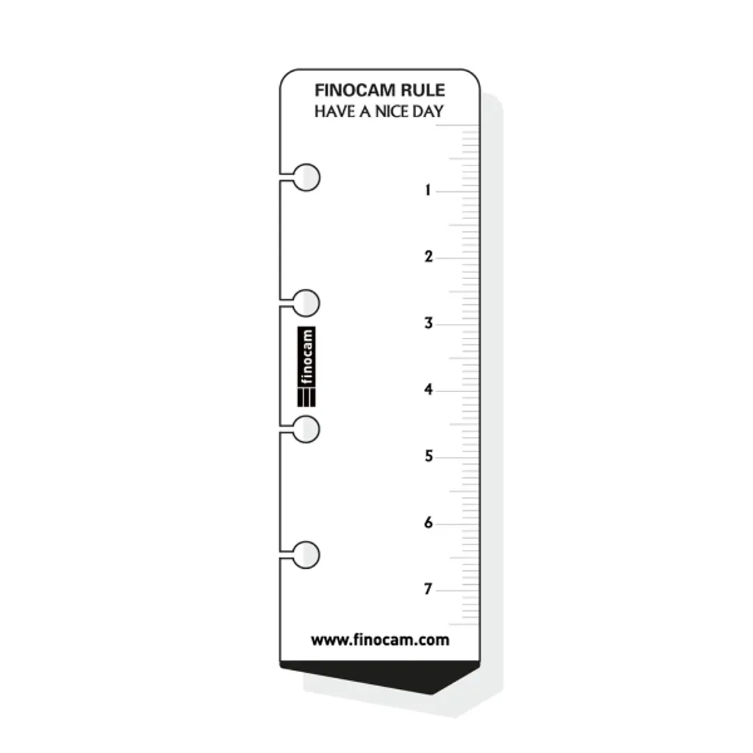 Finocam C159 Regla para Agendas Classic - Formato 601 - 30x95mm - Color Blanco 1