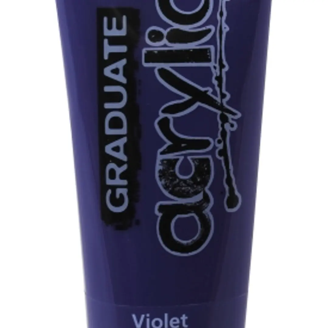 Daler Rowney Graduate Pintura Acrilica - Tubo de Plastico - 120ml - Color Violeta 1