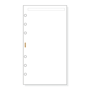 Finocam C942 Notas de Recambio para Agendas Classic - Liso - Formato 609 - 94x171x5mm - Color Blanco