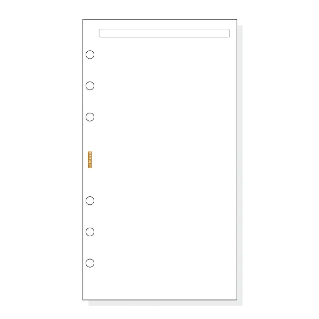Finocam C942 Notas de Recambio para Agendas Classic - Liso - Formato 609 - 94x171x5mm - Color Blanco 1