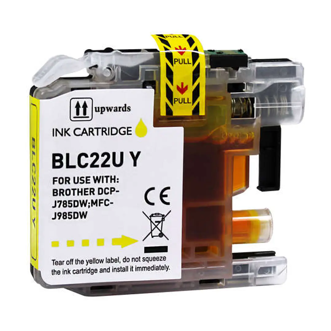 Brother LC22U Amarillo Cartucho de Tinta Generico - Reemplaza LC22UYBP 1