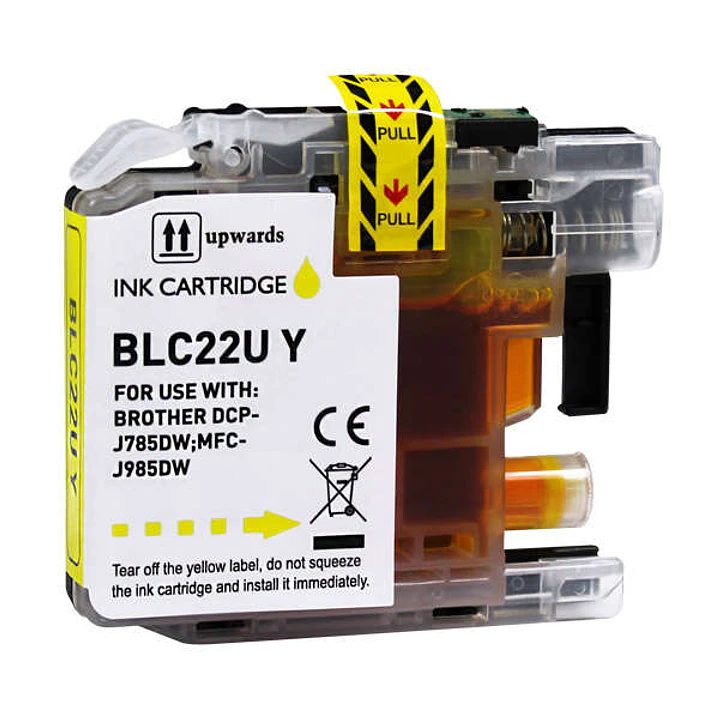 Brother LC22U Amarillo Cartucho de Tinta Generico - Reemplaza LC22UYBP 1