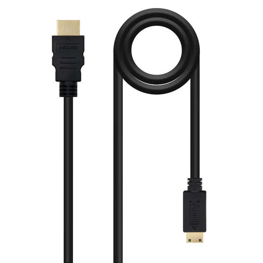 Nanocable Cable HDMI v1.3 Macho a Mini HDMI Macho 1.80m - Color Negro 1