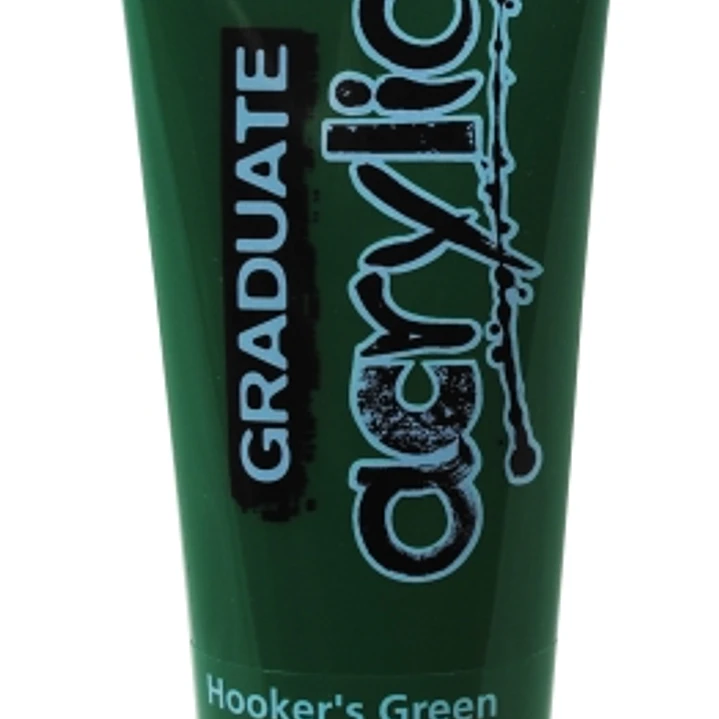 Daler Rowney Graduate Pintura Acrilica - Tubo de Plastico - 120ml - Color Verde Hooker 1