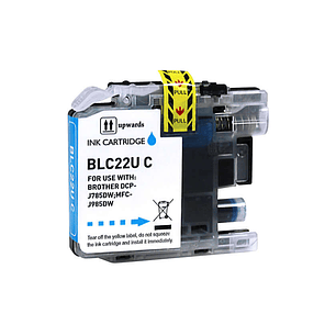 Brother LC22U Cyan Cartucho de Tinta Generico - Reemplaza LC22UCBP