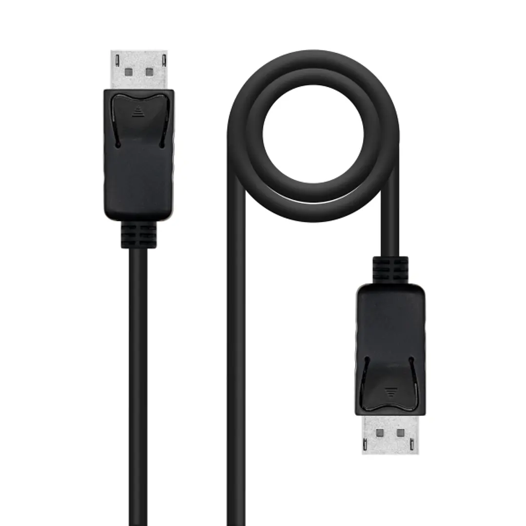 Nanocable Cable Displayport 1.2 CCS DP/M-DP/M - Longitud 1m - Soporta Resoluciones de Video de hasta 4K - Color Negro 1
