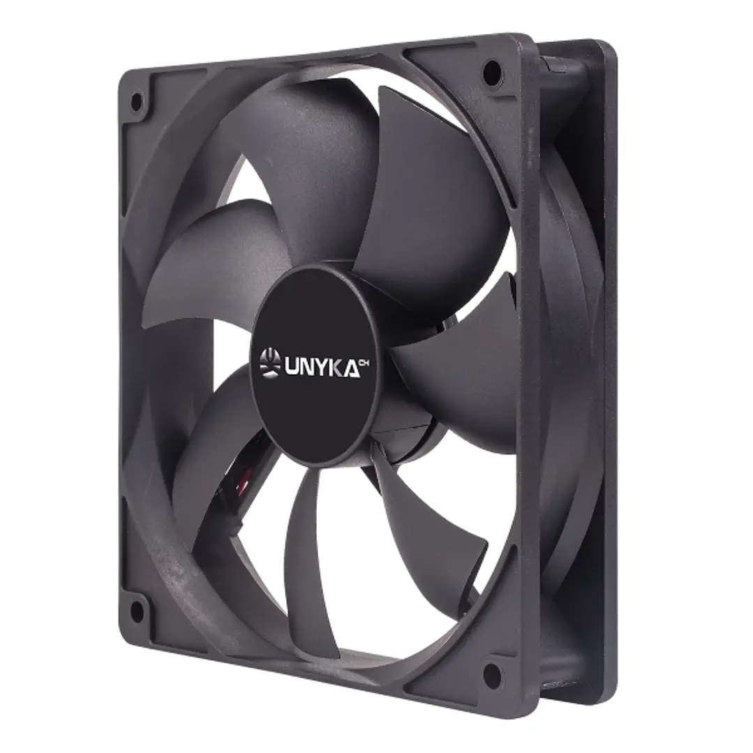 Unykach Ventilador 120mm - Velocidad Max. 1200rpm - Color Negro 1
