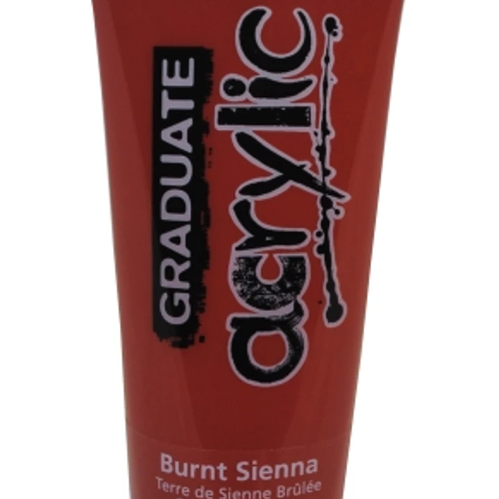 Daler Rowney Graduate Pintura Acrilica - Tubo de Plastico - 120ml - Color Siena Quemada 1