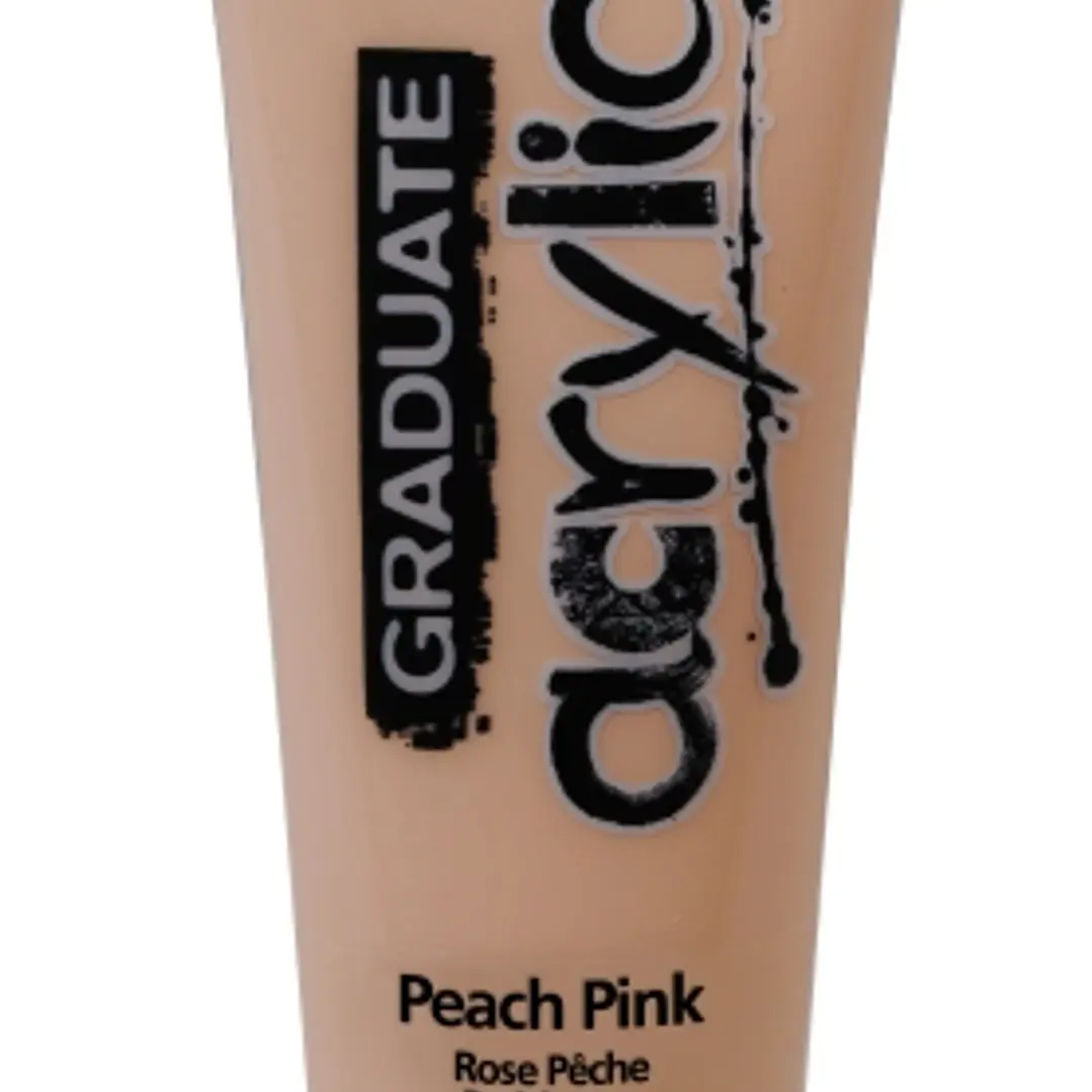 Daler Rowney Graduate Pintura Acrilica - Tubo de Plastico - 120ml - Color Rosa Melocoton 1