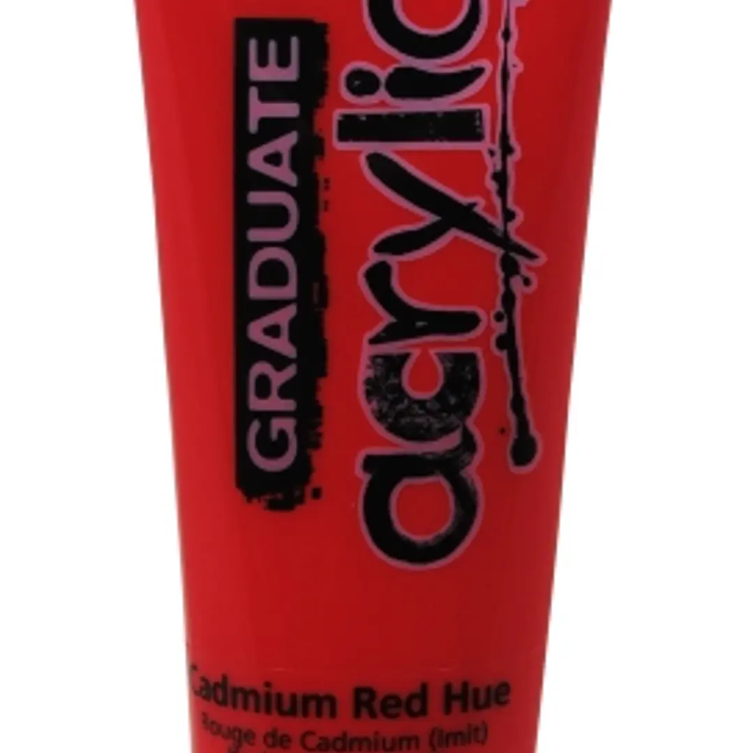 Daler Rowney Graduate Pintura Acrilica - Tubo de Plastico - 120ml - Color Rojo de Cadmio 1