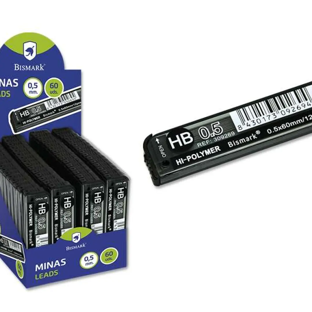 Bismark Minas de Repuesto para Portaminas - HB - 0.5mm 1