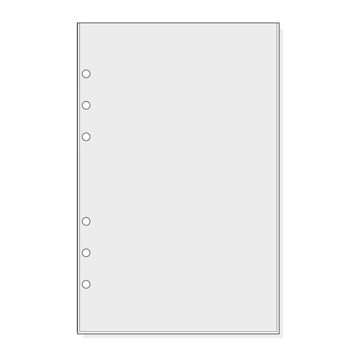 Finocam R565 Pack de 6 Fundas para Agendas Open - Transparentes - Formato 500 - 120x2x182mm - PVC - Color Gris Claro 1