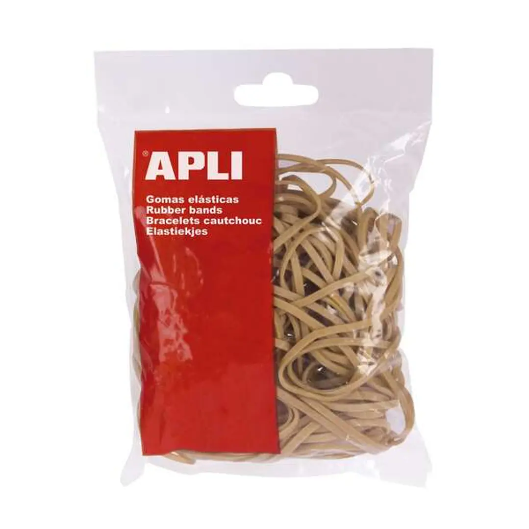 Apli Bolsa 100g de Gomas Elasticas 100 x 5 mm - 70% de Caucho Natural - Gran Elasticidad - Alta Calidad 1