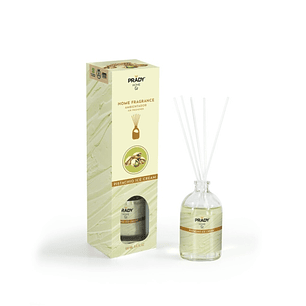Prady Ambientador Mikado Pistacho Ice Cream - Frasco de Cristal 100 ml y Varitas Difusoras