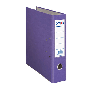 Dohe Archivador de Palanca Tamaño A4 - Lomo Ancho 70mm - Ollao, Rado y Tarjetero en el Lomo - Carton Forrado con Polipropileno - Cantoneras Metalicas 