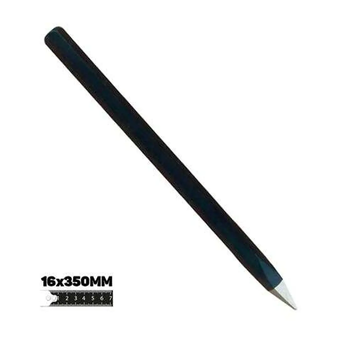 Blim Barra de Acero al Carbono - Medidas: 16 X 350 mm - Alta Resistencia al Impacto - Tratamiento Termico para Mayor Dureza - Color Negro 1