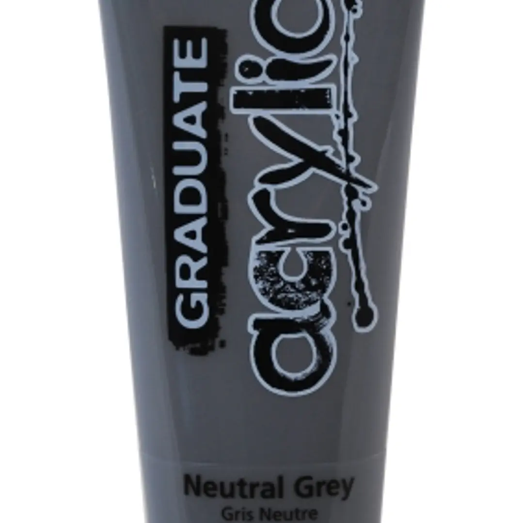 Daler Rowney Graduate Pintura Acrilica - Tubo de Plastico - 120ml - Color Gris Neutro 1