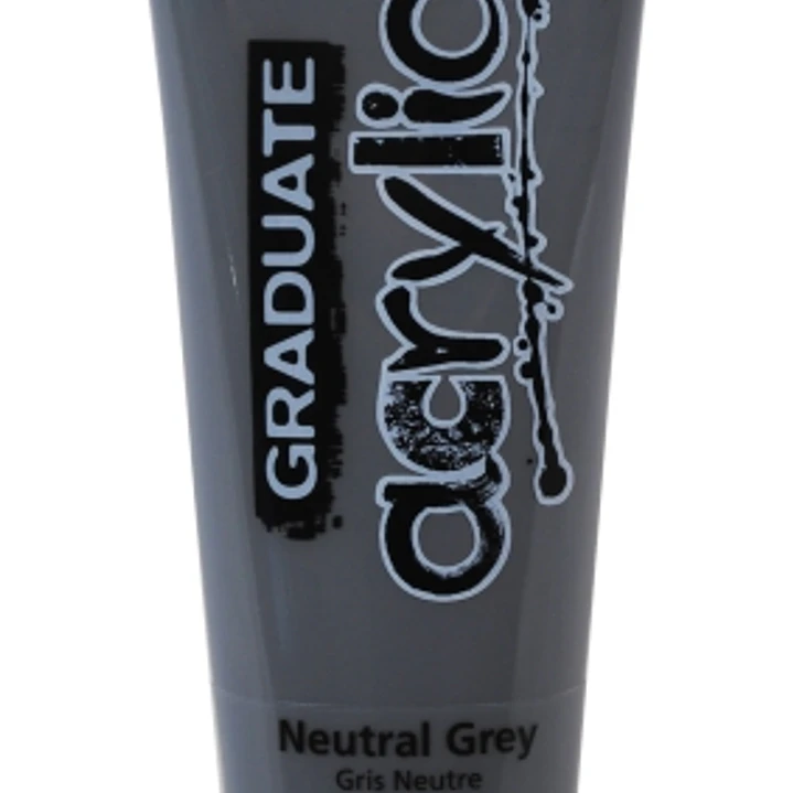 Daler Rowney Graduate Pintura Acrilica - Tubo de Plastico - 120ml - Color Gris Neutro 1