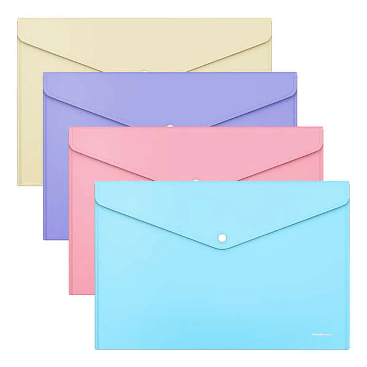 Erichkrause Sobres Glossy Pastel - Tamaño ?4 - Opaco - Surtido de Colores - Color Surtido 1