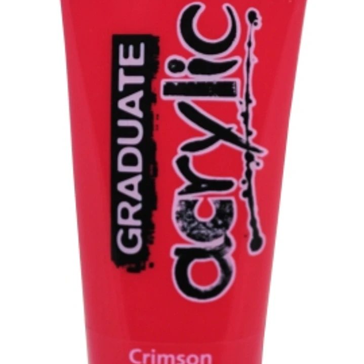 Daler Rowney Graduate Pintura Acrilica - Tubo de Plastico - 120ml - Color Carmesi 1