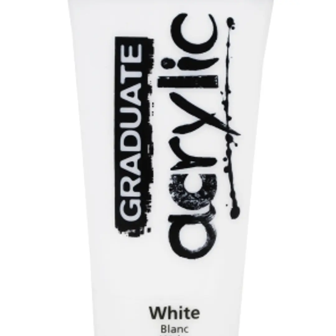 Daler Rowney Graduate Pintura Acrilica - Tubo de Plastico - 120ml - Color Blanco Titanio 1